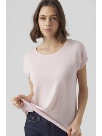 Vero Moda T-shirt VMAVA PLAIN SS TOP GA JRS NOOS 10284468 PINK-A-BOO