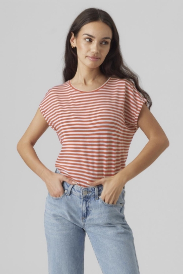 Vero Moda T-shirt VMAVA SS TOP STRIPE GA JRS NOOS 10284469 DUBARRY