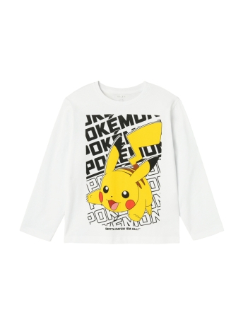 Name It T-shirt NKMAMAS POKEMON LS NREG TOP BOX NOO 13234562 Bright White