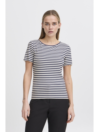 Ichi T-shirt IHCELLA SS 20122818 204497 TOTAL ECLIPSE STRIPE