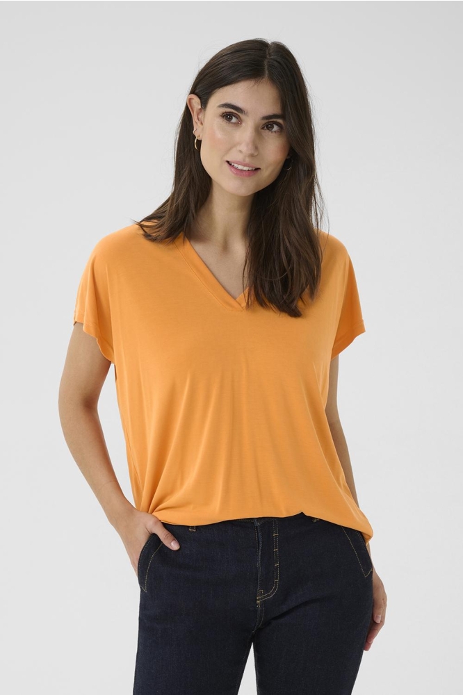 CUDRICA KAJSA T SHIRT 50110855 161255 RUSSET ORANGE