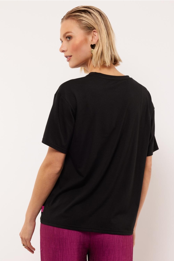 VIOLA T SHIRT 25VQF13 001 BLACK