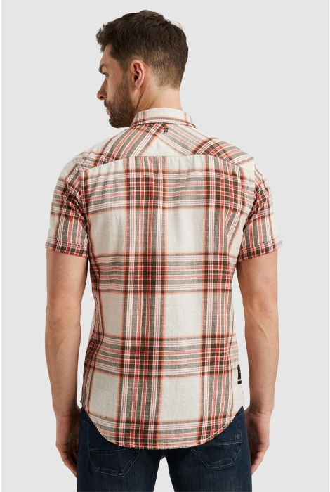 PME legend short sleeve shirt ctn slub check