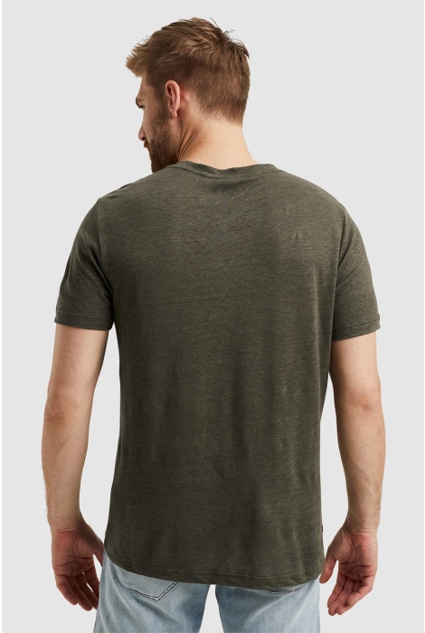 PME legend short sleeve r-neck linen jersey