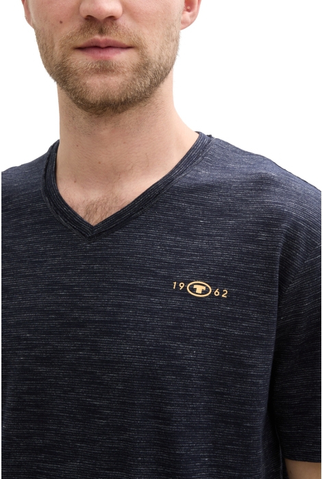 Tom Tailor injected v-neck t-shirt