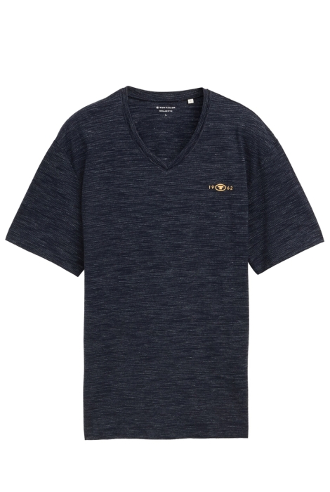 Tom Tailor injected v-neck t-shirt