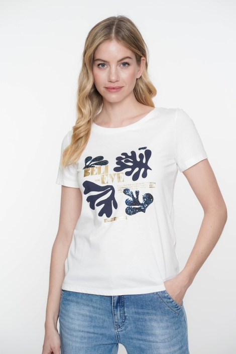 Geisha t-shirt `believe`