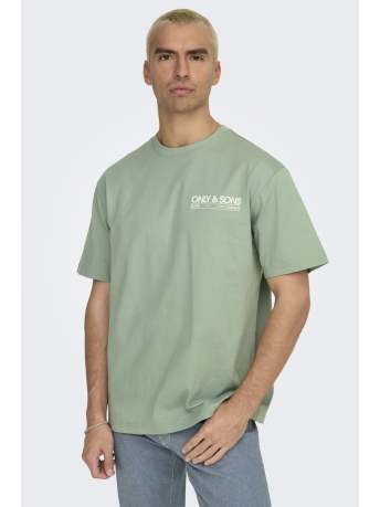 Only & Sons T-shirt ONSKAZBAH PRINT RLX SS TEE 22033751 ICEBERG GREEN/KAZBAH ICE