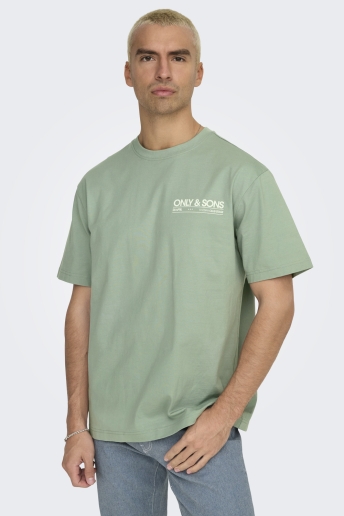 Only & Sons T-shirt ONSKAZBAH PRINT RLX SS TEE 22033751 ICEBERG GREEN/KAZBAH ICE