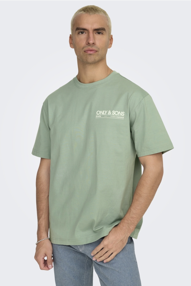 ONSKAZBAH PRINT RLX SS TEE 22033751 ICEBERG GREEN/KAZBAH ICE