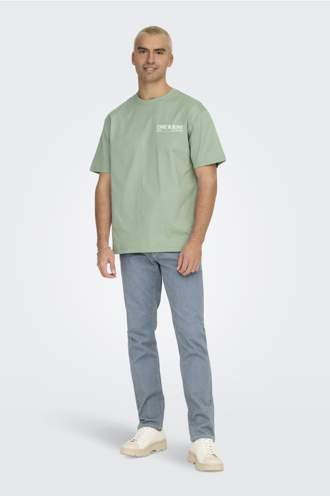 ONSKAZBAH PRINT RLX SS TEE 22033751 ICEBERG GREEN/KAZBAH ICE