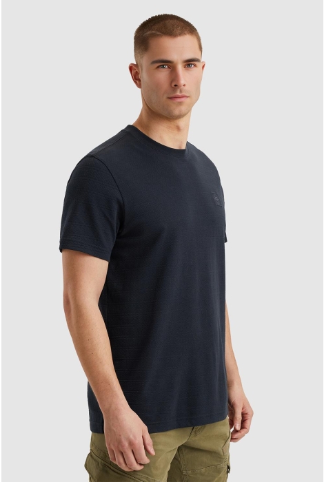 PME legend short sleeve r-neck jacquard strip