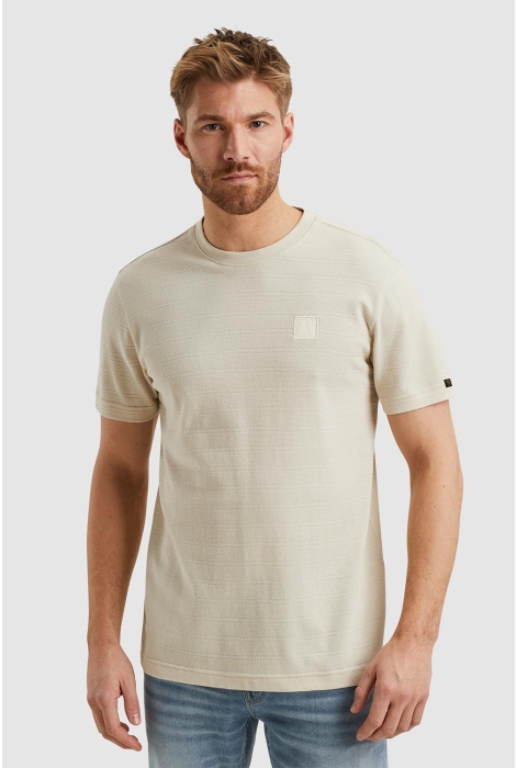 PME legend short sleeve r-neck jacquard strip