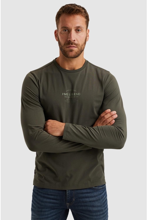 PME legend long sleeve r-neck cotton elastan