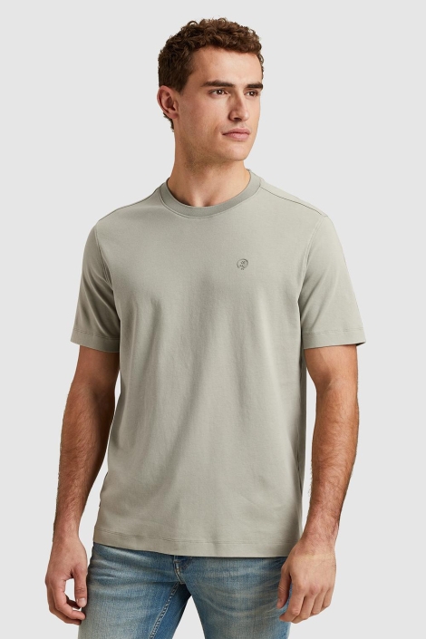 Cast Iron short sleeve r-neck regular fit in