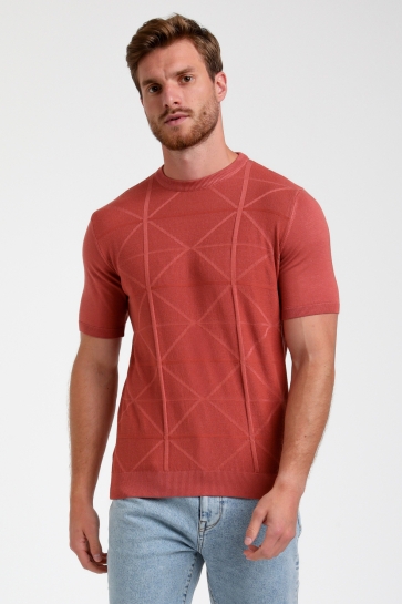 Gabbiano T-shirt GESTRUCTUREERD T SHIRT 155510 4000 deep coral