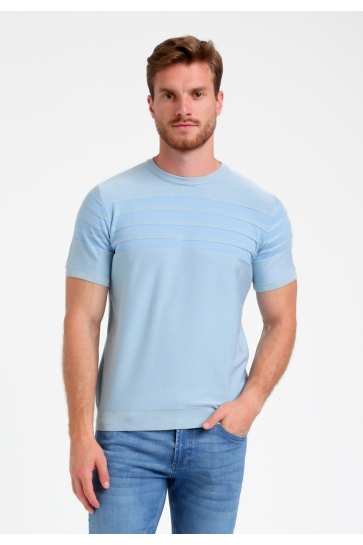 Gabbiano T-shirt GESTRUCTUEERD T SHIRT 155511 4001 bright blue