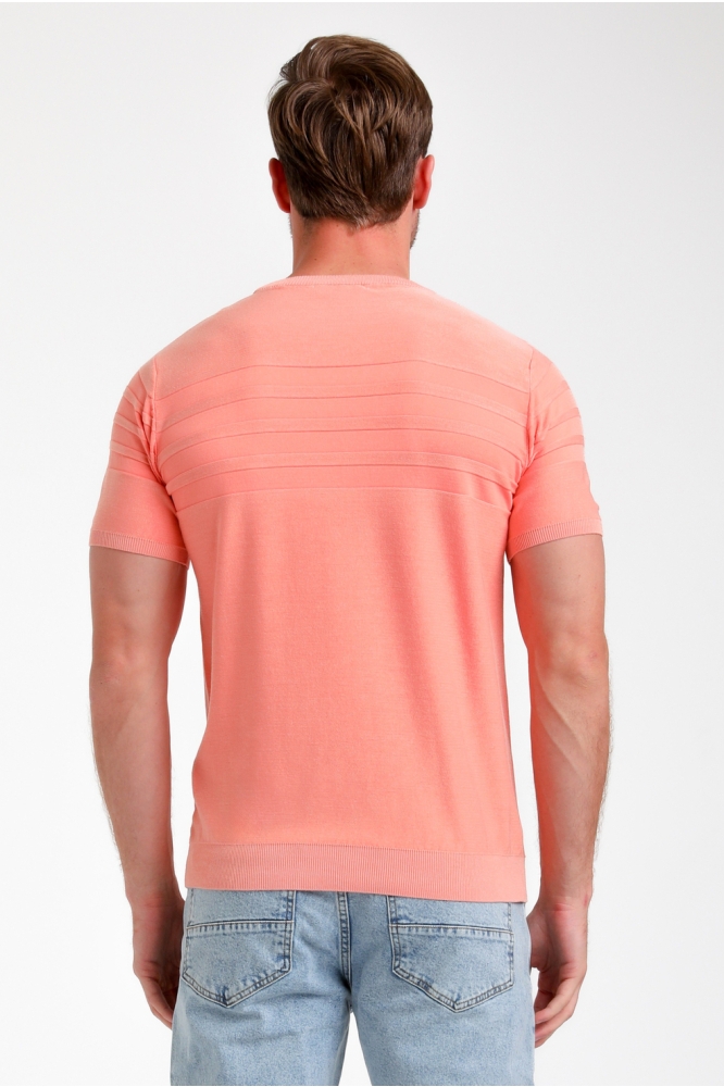 GESTRUCTUEERD T SHIRT 155511 4002 light coral