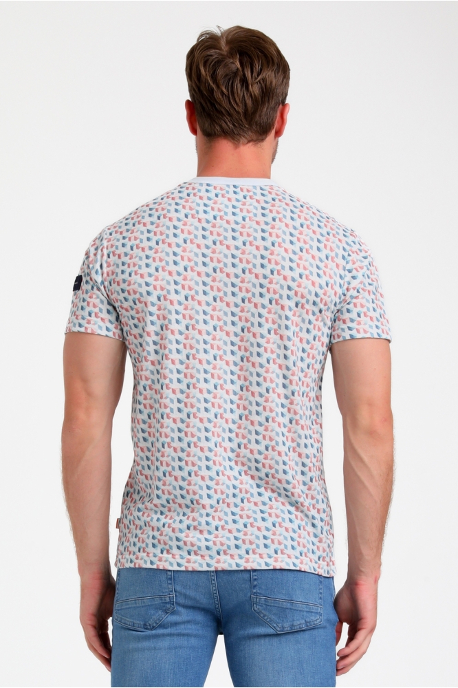 T SHIRT MET GEOMETRISCH PATROON 155512 102 ecru