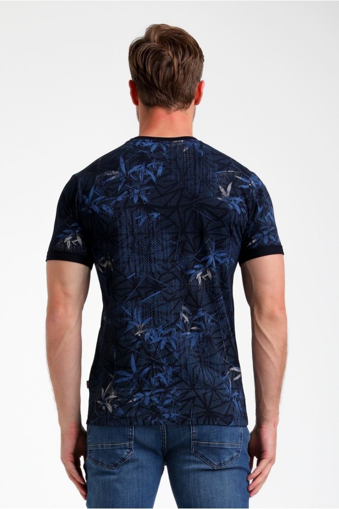 T SHIRT MET PRINT 155513 301 navy