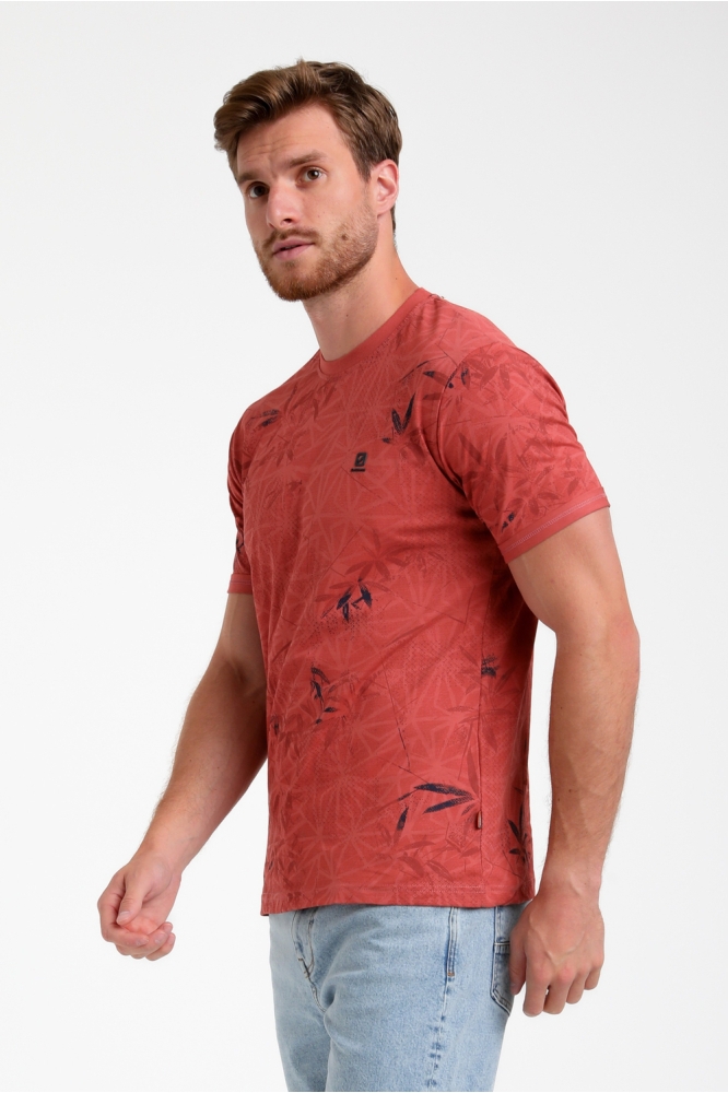 T SHIRT MET PRINT 155513 4000 deep coral