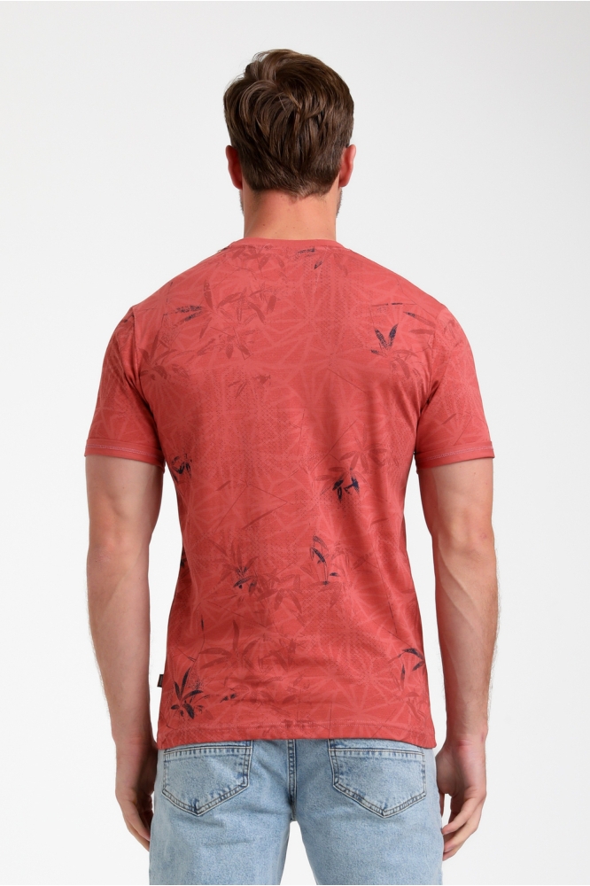 T SHIRT MET PRINT 155513 4000 deep coral