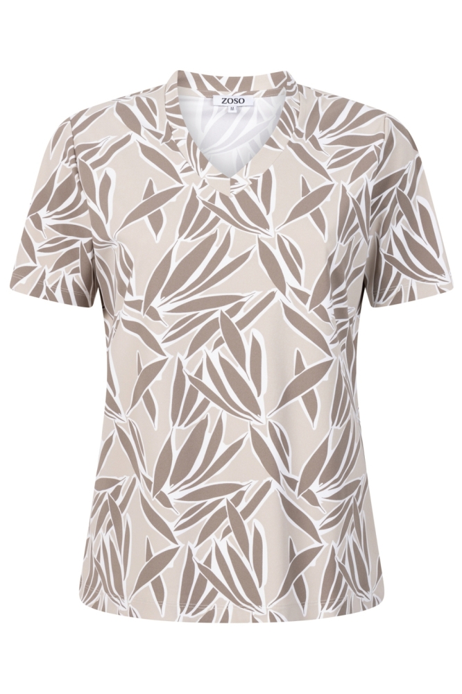 TRAVEL T SHIRT ASHLEY 251 0007-0009 SAND/TAUPE