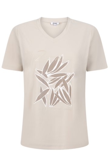 Zoso T-shirt TRAVEL T SHIRT REBECCA 251 0007-0009 SAND/TAUPE