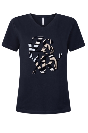 Zoso T-shirt RIVA COTTON JERSEY T SHIRT 251 0008 NAVY