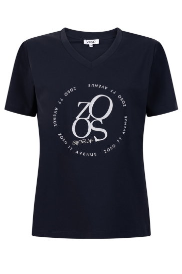 Zoso T-shirt JULIA TRAVEL T SHIRT 251 0008 NAVY