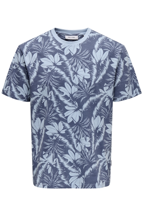 Only & Sons onsperry life reg leaf aop ss tee n