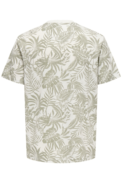 Only & Sons onsperry life reg leaf aop ss tee n