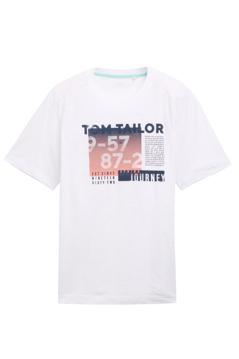 Tom Tailor printed slub t-shirt