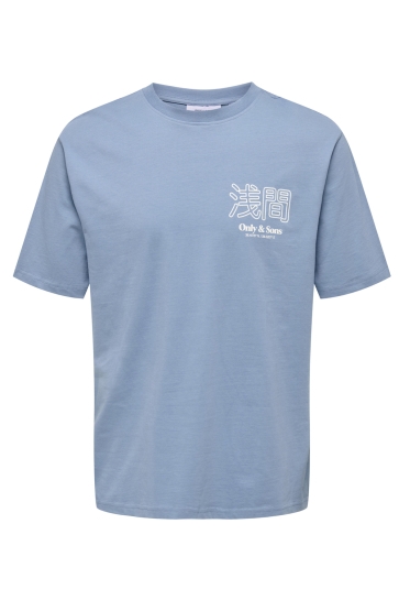 Only & Sons T-shirt ONSMOUNTAIN LOGO RLX SS TEE CS 22033553 SPRING LAKE