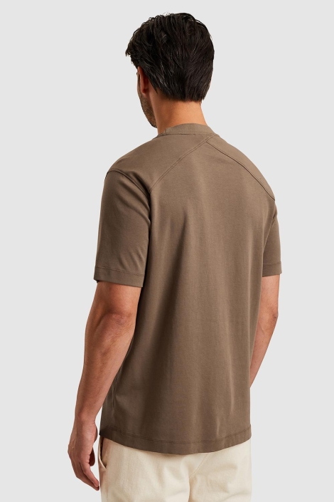 Cast Iron short sleeve r-neck regular fit in