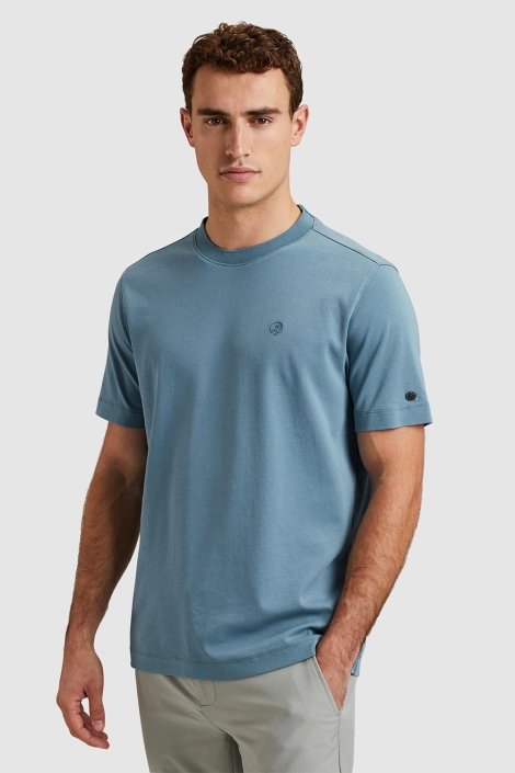 Cast Iron short sleeve r-neck regular fit in