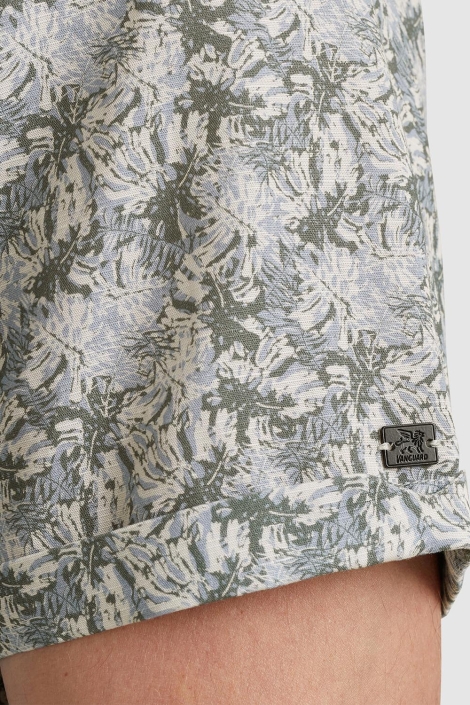 Vanguard short sleeve shirt printed tencel