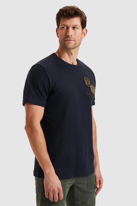 PME legend short sleeve r-neck structured piq