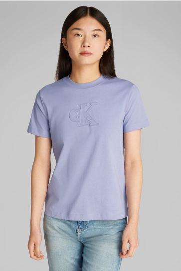 Calvin Klein T-shirt CK APPLIQUE REGULAR J20J225256 PERSIAN VIOLET VFV