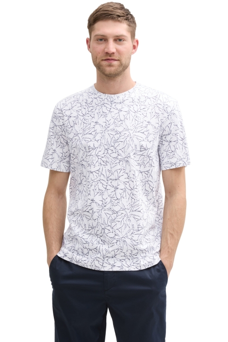 Tom Tailor allover printed slub t-shirt