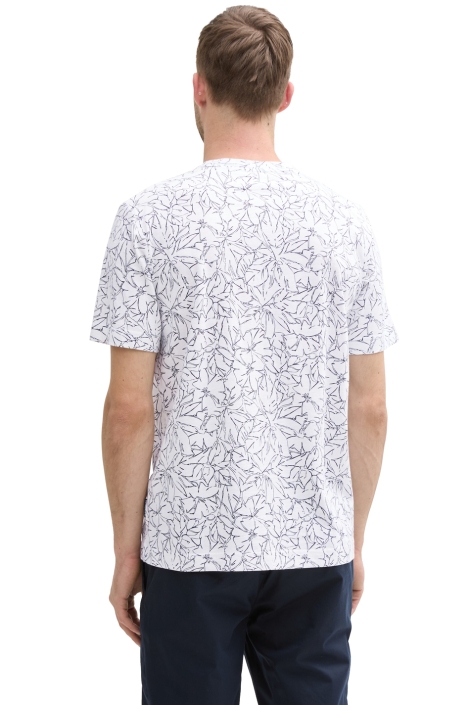 Tom Tailor allover printed slub t-shirt