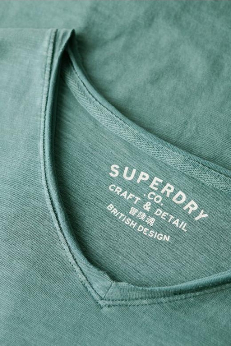 Superdry raw edge slub t shirt