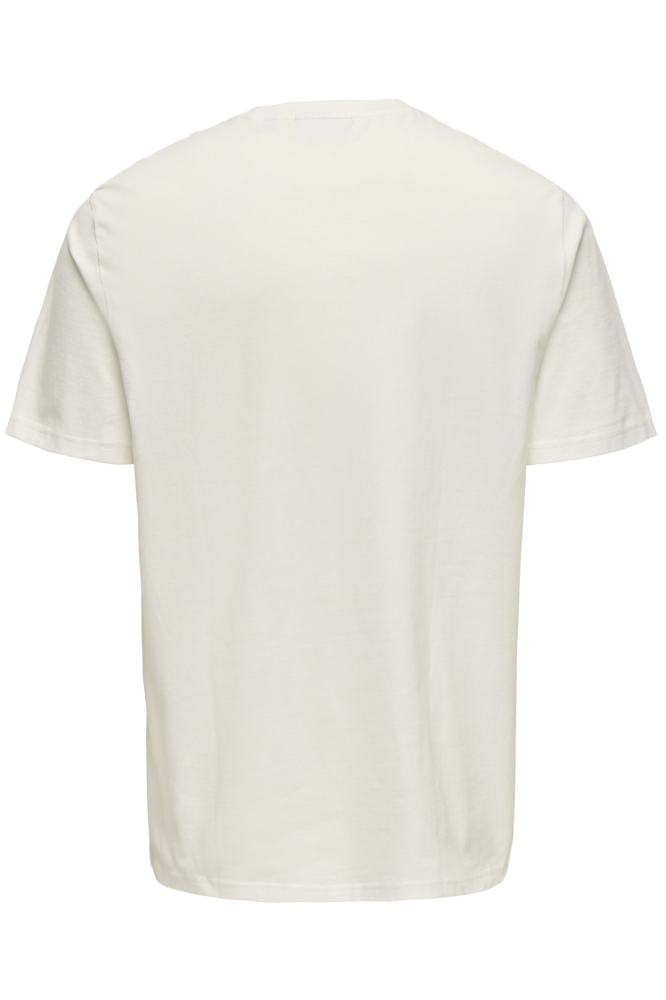 ONSBISTRO RLX SS TEE 22033630 CLOUD DANCER/ BISTRO CLO