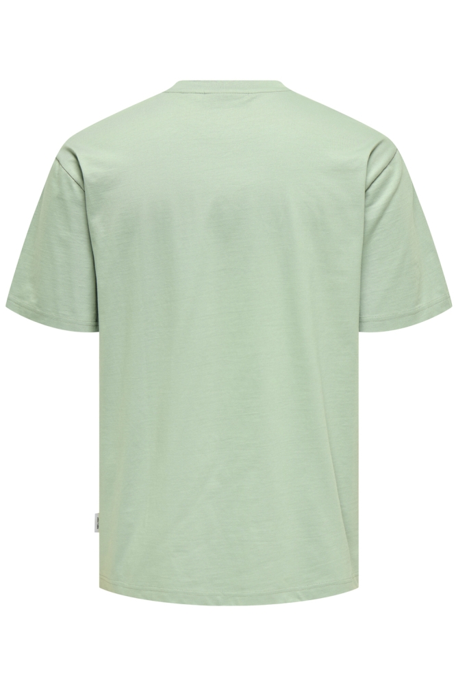 ONSBISTRO RLX SS TEE 22033630 ICEBERG GREEN/BISTRO ICE