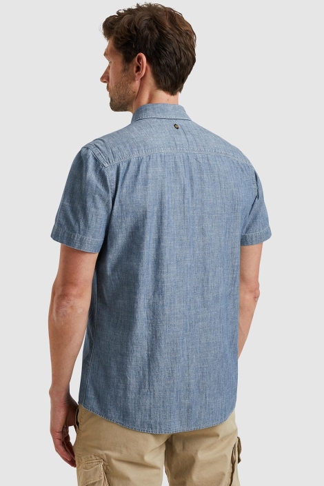 PME legend short sleeve shirt indigo chambray