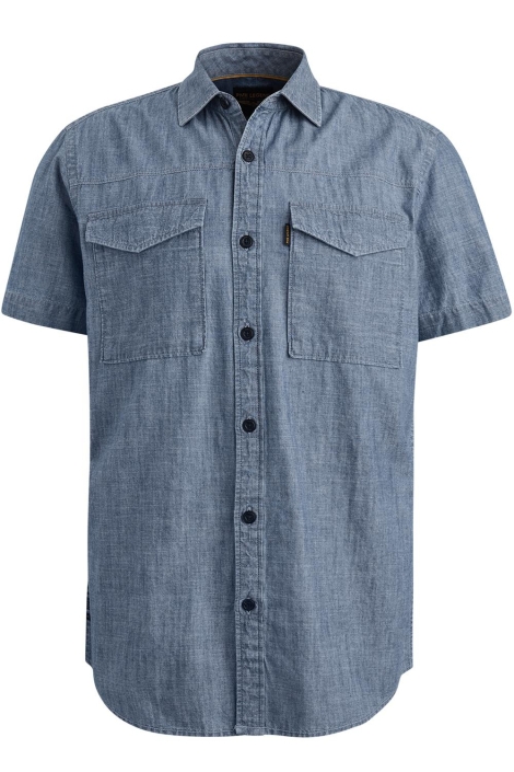 PME legend short sleeve shirt indigo chambray