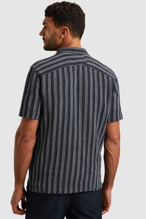 Cast Iron short sleeve shirt yd stripe regul