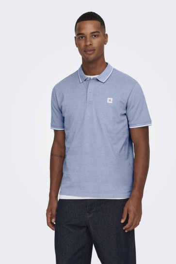 Only & Sons Polo ONSFLETCHER SLIM SS POLO NOOS 22024827 Marina/MARINA W