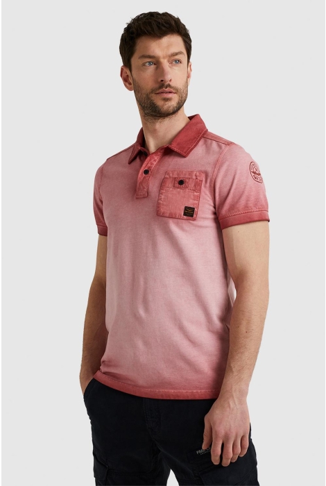 PME legend short sleeve polo cold dye pique