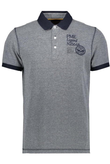 PME legend short sleeve polo two tone pique